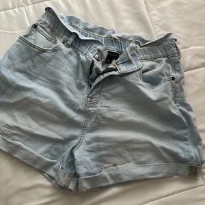 NY&CO High Waist Denim Shorts